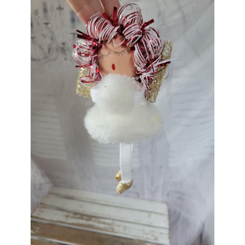 Imagination angel muff ornament handmade Xmas tree